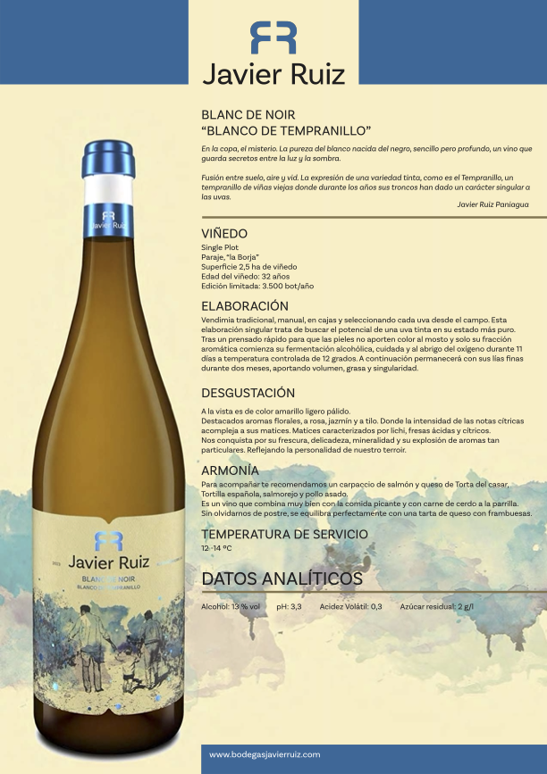 javier ruiz blanc de noir ficha de cata